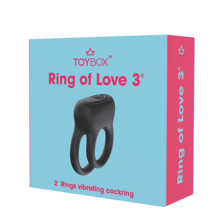 טבעת רטט כפולה Ring of Love 3