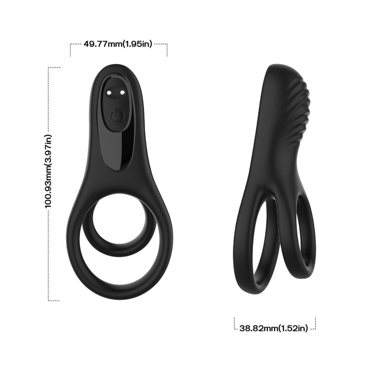 טבעת רטט כפולה Ring of Love 2