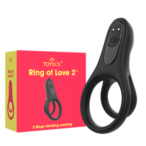 טבעת רטט כפולה Ring of Love 2