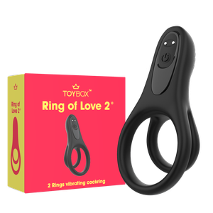 טבעת רטט כפולה Ring of Love 2