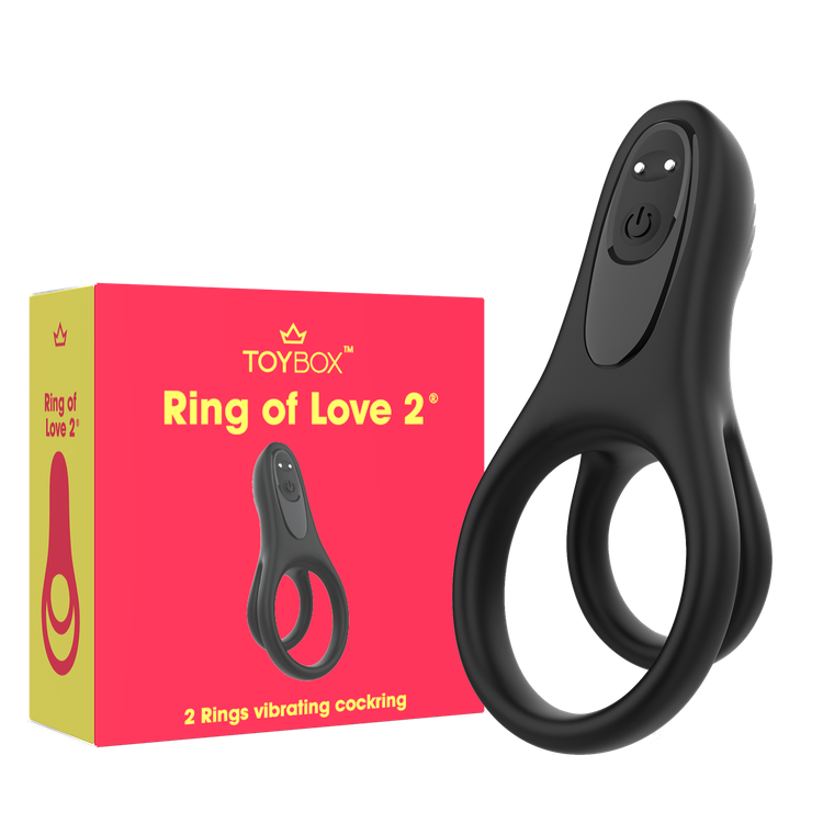 טבעת רטט כפולה Ring of Love 2