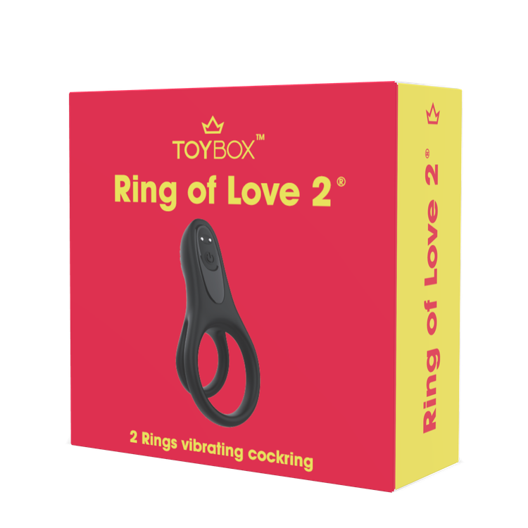 טבעת רטט כפולה Ring of Love 2