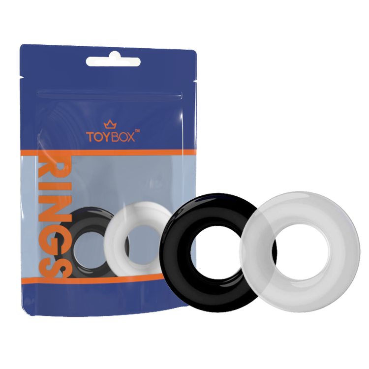 זוג טבעות אלסטיות דקות