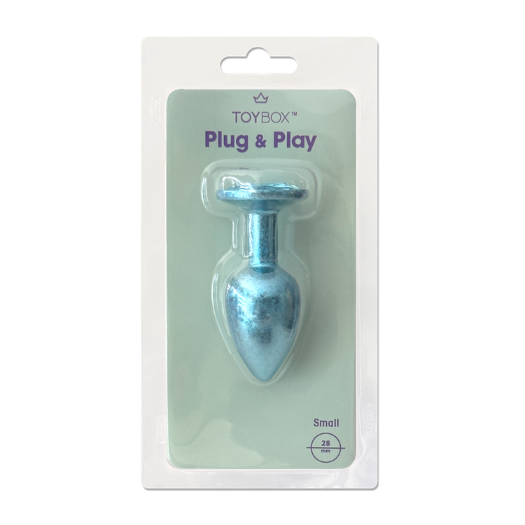 פלאג מתכת כחולה פרוסטי יהלום כחול אקווה