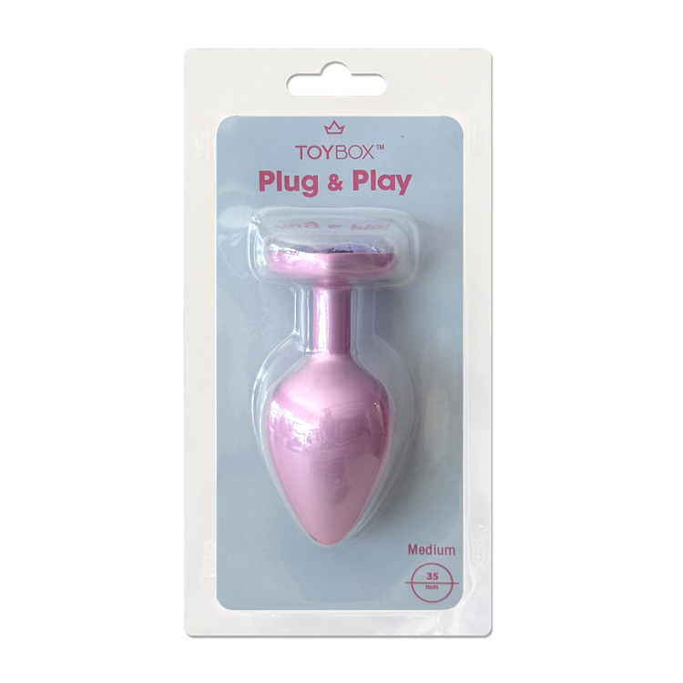 פלאג מתכת פנינה ורודה יהלום לב סגול לילך