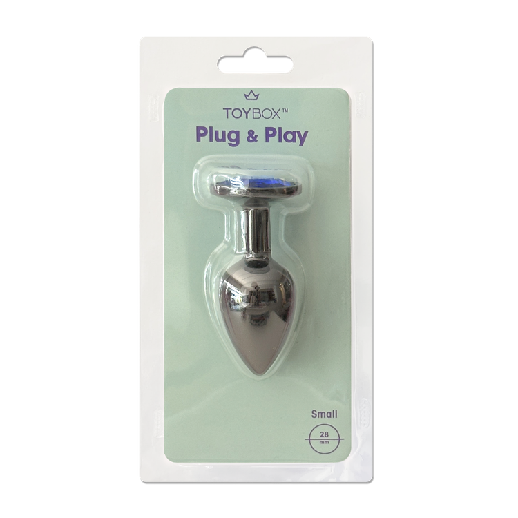 פלאג מתכת שחורה יהלום אדום