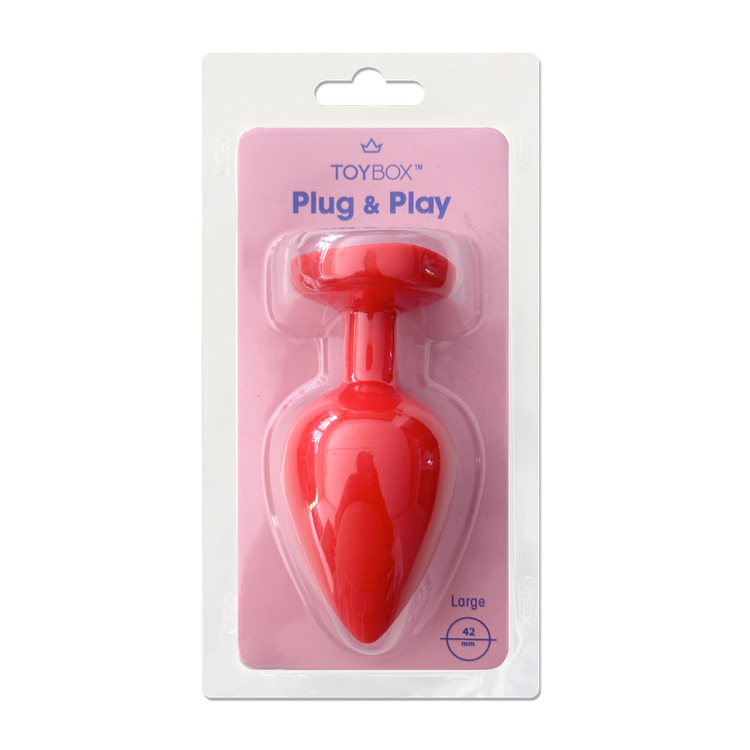 פלאג סיליקון אדום יהלום אדום