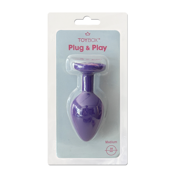 פלאג סיליקון סגול יהלום סגול לבנדר