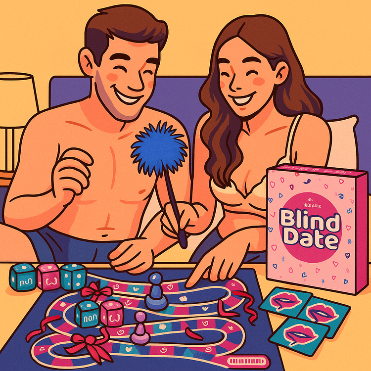 משחק לוח זוגי סרטים ואזיקים  בליינד דייט