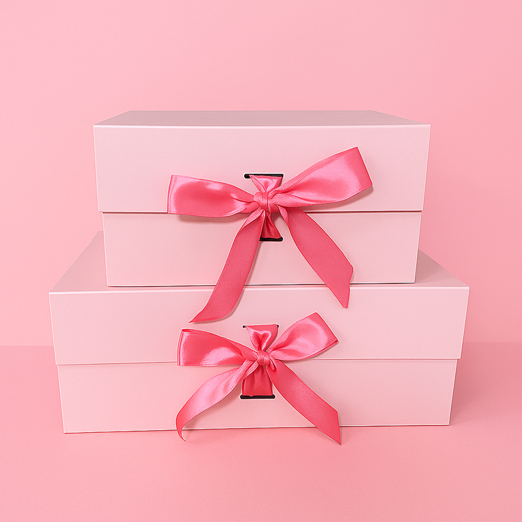 אריזת מתנה מהודרת ורודה/סרט ורוד