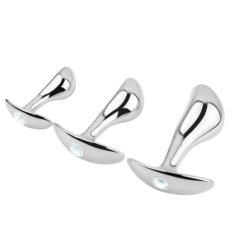 סט 3 פלאגים ממתכת Platinum Touch