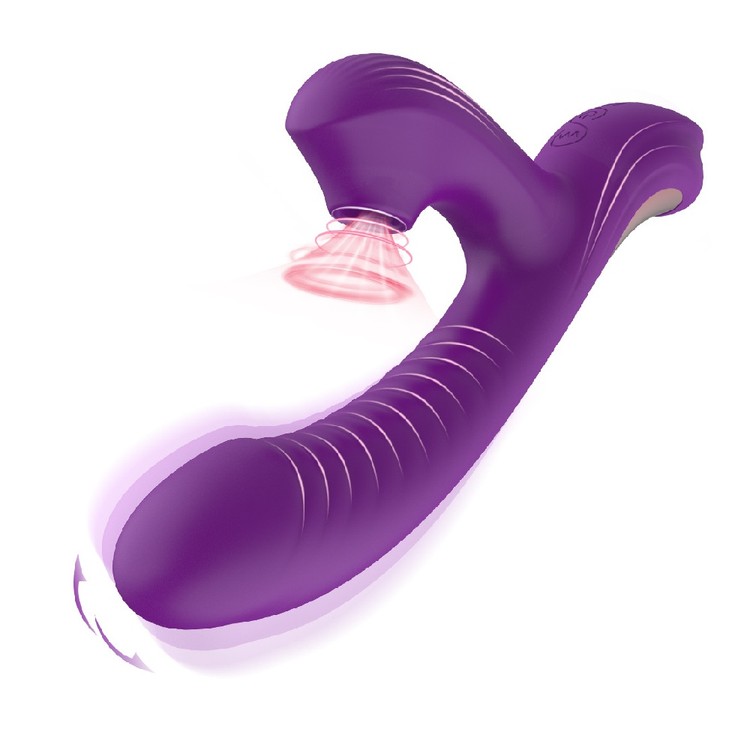 ויברטור ארנבון יונק עם תנועת אצבע Purple Rush