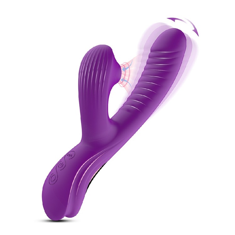 ויברטור ארנבון יונק עם תנועת אצבע Purple Rush