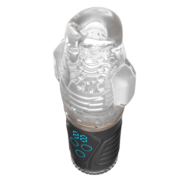 מאונן לגבר עם רטט ושאיבה עוצמתית Iron Stroke