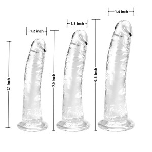 סט 3 דילדואים Crystal Threesome