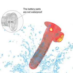 דילדו עם תאורת LED צבעונית Glow Lover