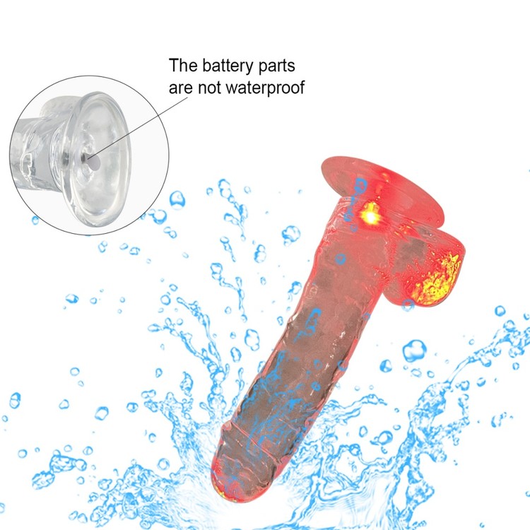 דילדו עם תאורת LED צבעונית Glow Lover