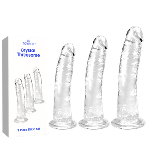 סט 3 דילדואים Crystal Threesome