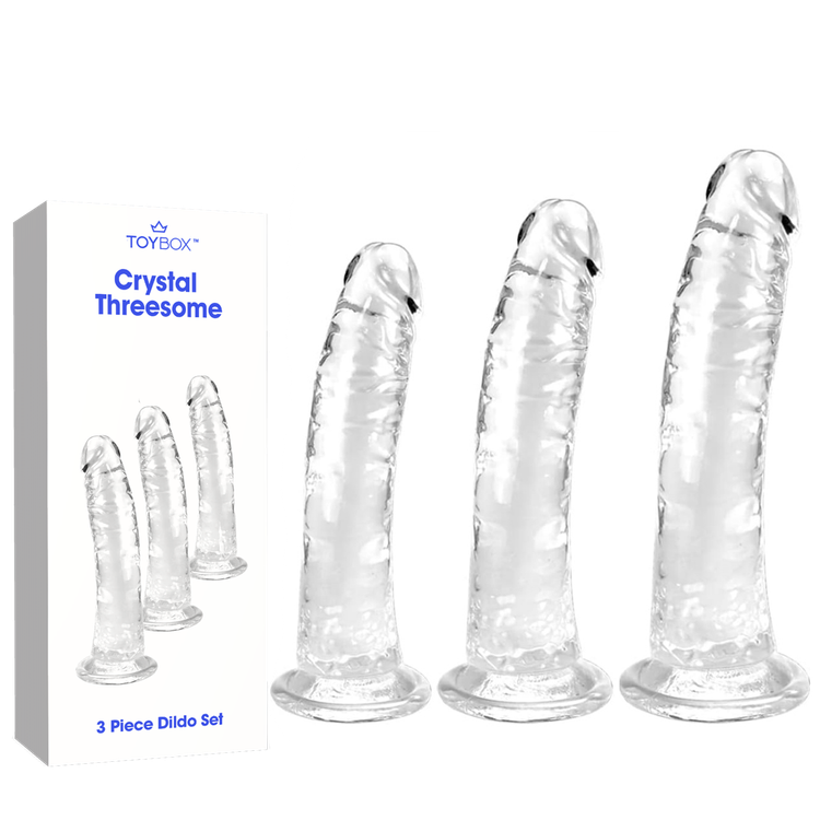 סט 3 דילדואים Crystal Threesome