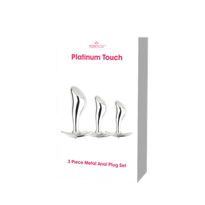סט 3 פלאגים ממתכת Platinum Touch
