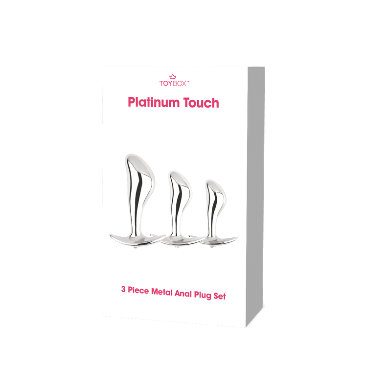 סט 3 פלאגים ממתכת Platinum Touch