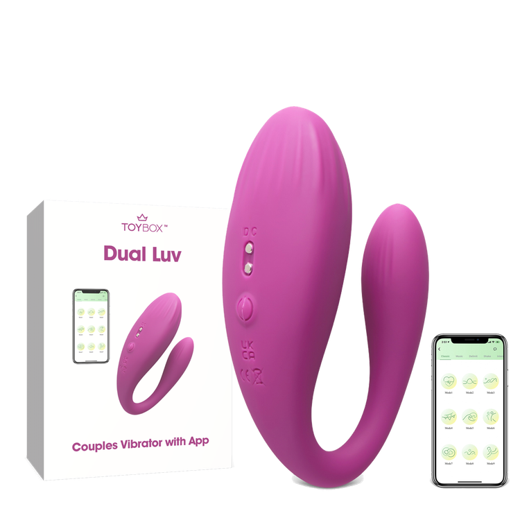 ויברטור זוגי חכם עם שליטה באפליקציה Dual Luv