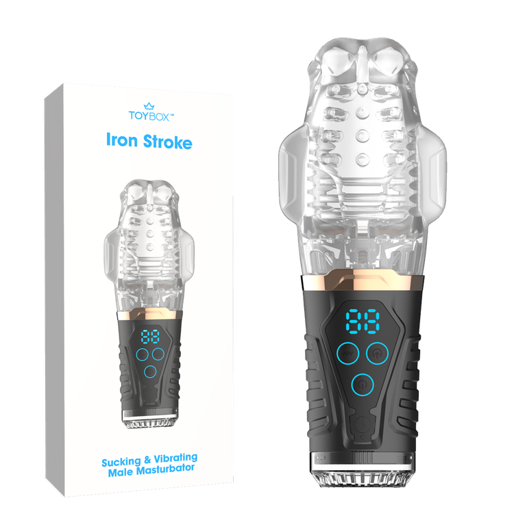 מאונן לגבר עם רטט ושאיבה עוצמתית Iron Stroke