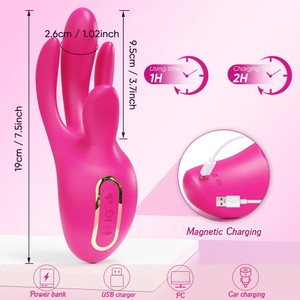 ויברטור בתנועת אצבע וגירוי משולב Cupid Touch