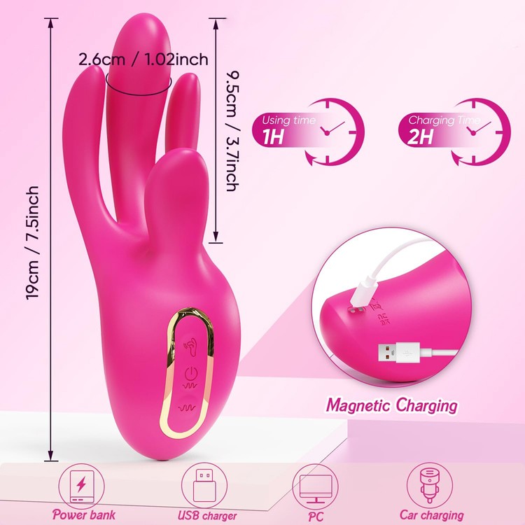 ויברטור בתנועת אצבע וגירוי משולב Cupid Touch