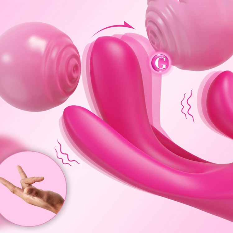 ויברטור בתנועת אצבע וגירוי משולב Cupid Touch