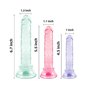 סט דילדואים פסטל שקוףPastel Pleasure Trio