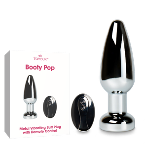 פלאג מתכת רוטט עם שלט Booty Pop