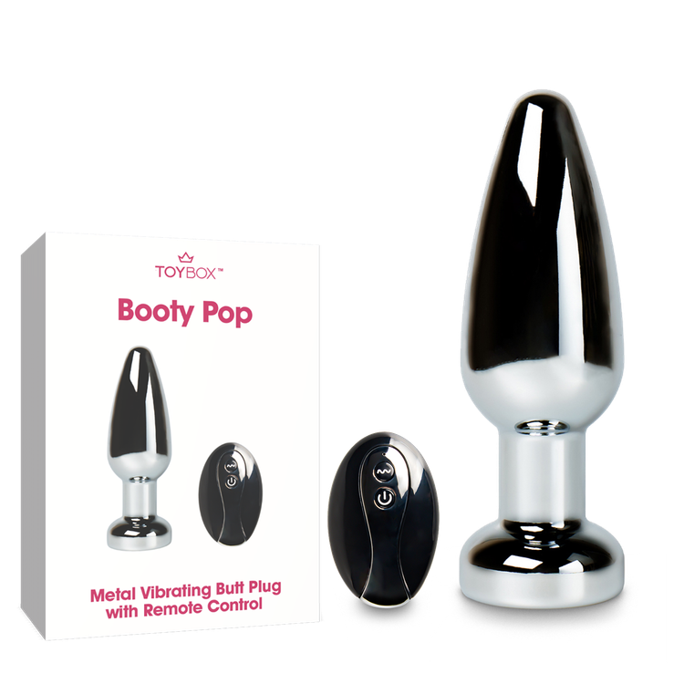 פלאג מתכת רוטט עם שלט Booty Pop