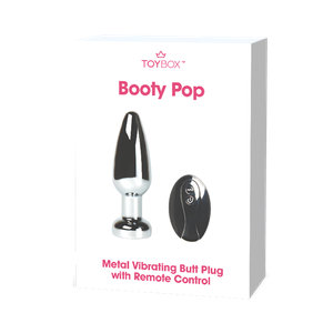 פלאג מתכת רוטט עם שלט Booty Pop