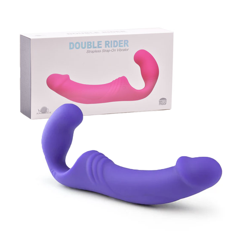 ויברטור סטרפ־און זוגי ללא רצועות Double Rider