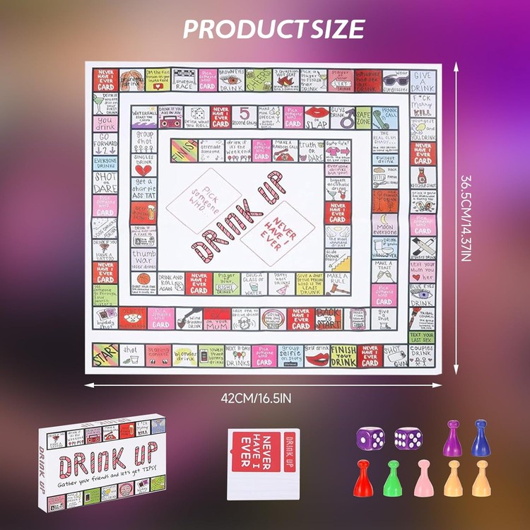 משחק לוח חברתי פלוס DRINK UP