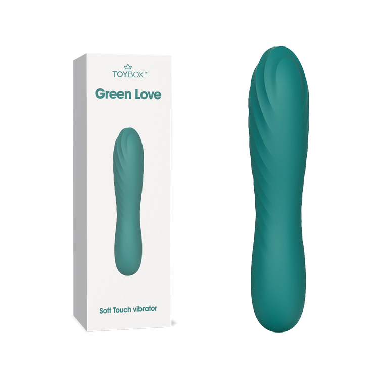 ויברטור במגע קטיפתי Green Love