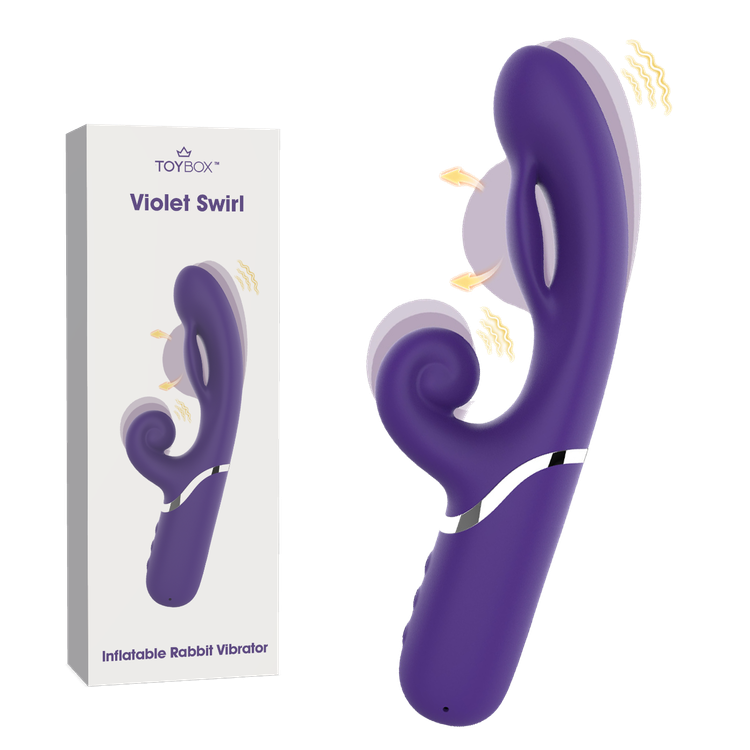 ארנבון עם פונקציית ניפוח יחודית Violet Swirl