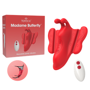 ויברטור מתלבש עם שליטה מרחוק Madame Butterfly