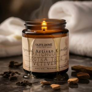 נר עיסוי בניחוח | Patchouli, Nootka Tree & Vetiver