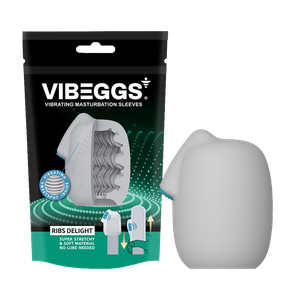 שרוול אוננות רוטט VIBEGGS  Ribs Delight
