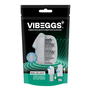 שרוול אוננות רוטט VIBEGGS  Ribs Delight