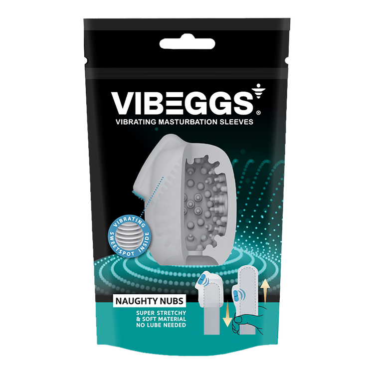 שרוול אוננות רוטט VIBEGGS  Naughty Nubs