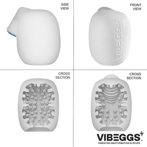 שרוול אוננות רוטט VIBEGGS  Naughty Nubs