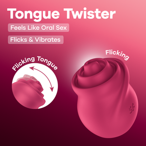 ויברטור לחוויית גירוי שונה ומסקרנת Tongue Twister סטיספייר