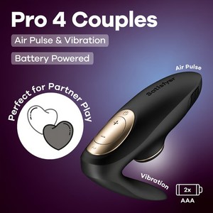 ויברטור זוגי רוטט ויונק Pro 4 Couples סטיספייר