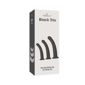 Black Trio שלישיית דילדואים עם בסיס לגירוי נק ה-G