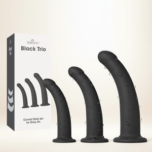 Black Trio שלישיית דילדואים עם בסיס לגירוי נק ה-G