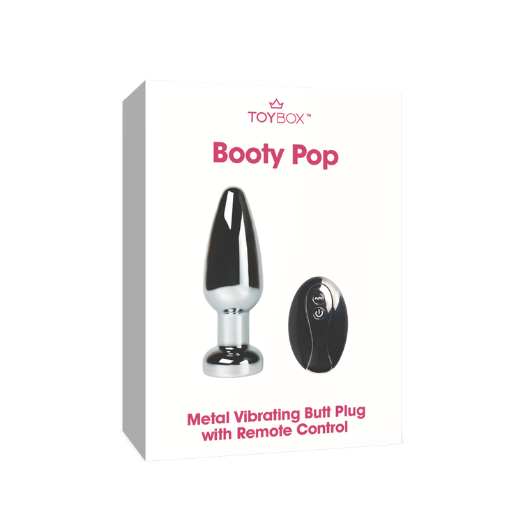 פלאג מתכת רוטט עם שלט Booty Pop