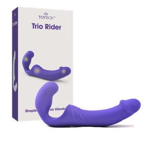 ויברטור סטרפ־און זוגי ללא רצועות Double Rider
